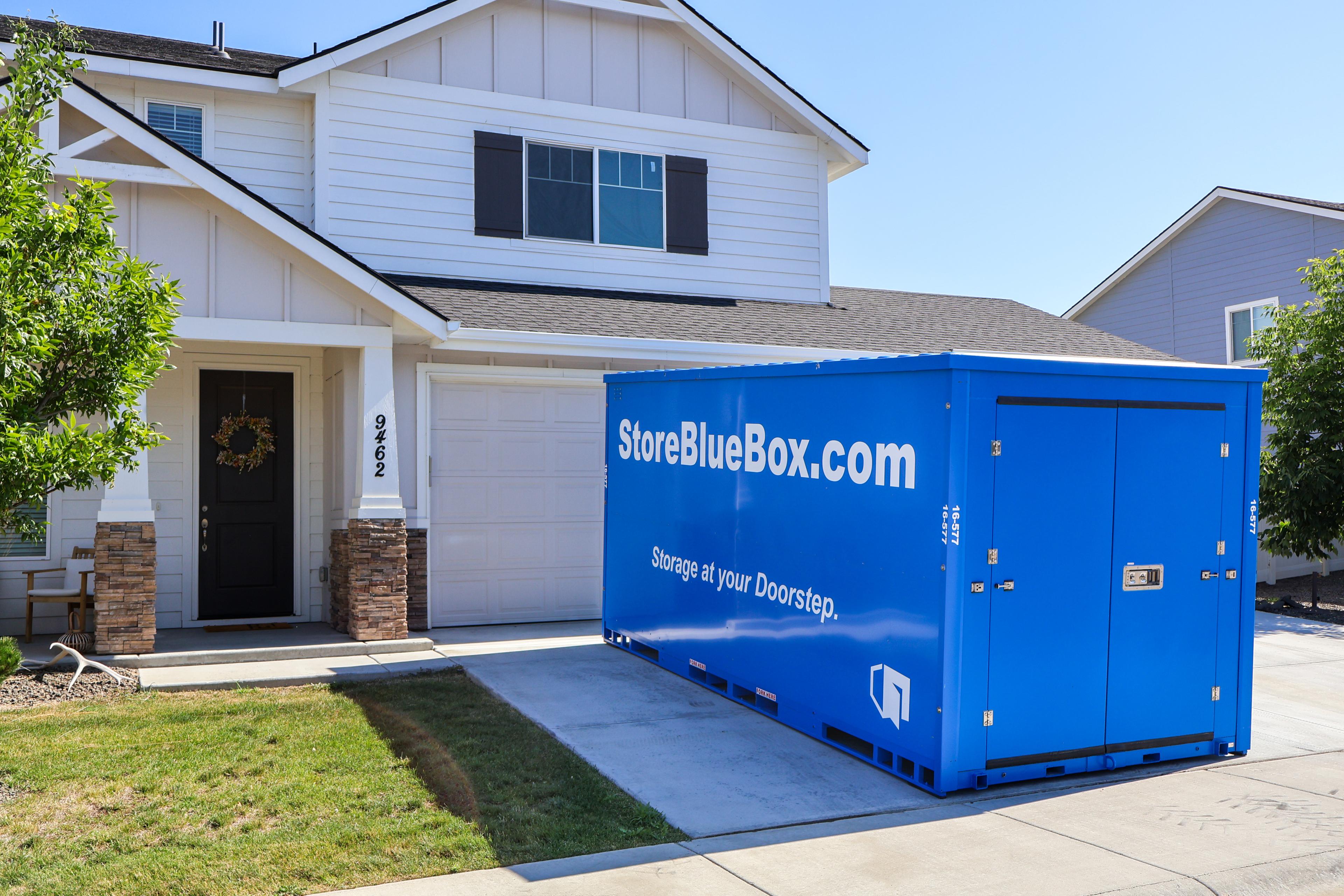 BlueBox portable storage container delivered in Redmond