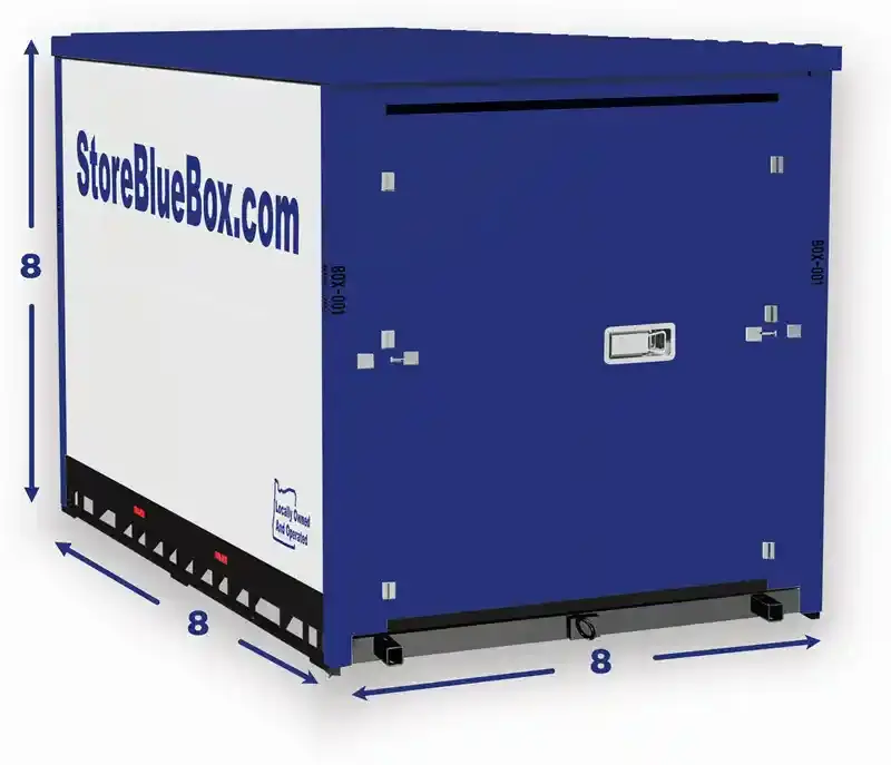 Small Box BlueBox portable storage container